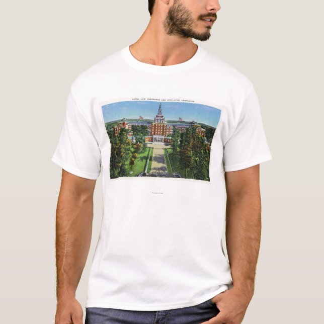 Exterior View of Aetna Life Insurance Building T-Shirt (Front)