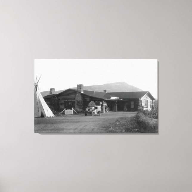 Exterior View of an Native American Tribal Canvas Print (Front)