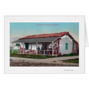 Exterior View of an Old Adobe HomeVentura, CA Cards
