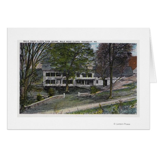 Exterior View of Bald Head Cliffs Farm House Cards (Front Horizontal)