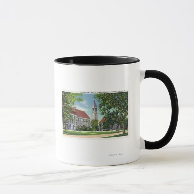 Exterior View of Boardman Hall and the Library Mug (Right)
