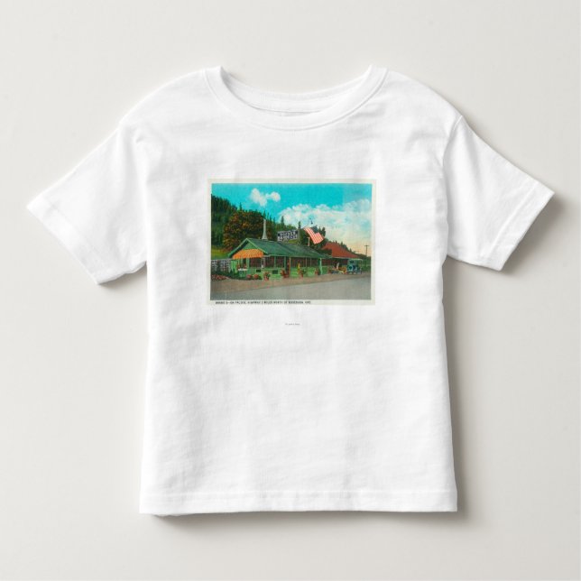 Exterior View of Brand's BBQ Restaurant Toddler T-shirt (Front)