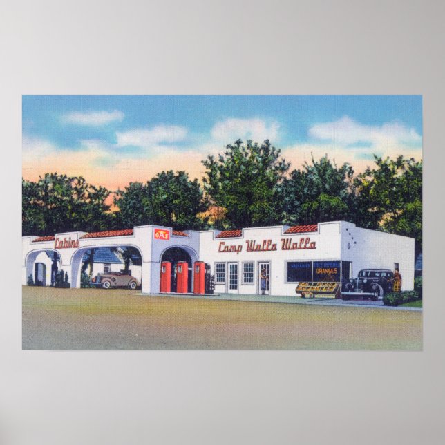 Exterior View of Camp Walla Walla Poster (Front)