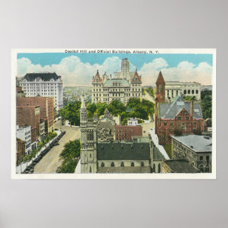 Exterior View of Capitol Hill and Official Poster