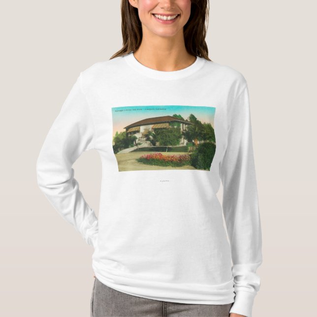 Exterior View of Carnegie LibraryLakeport, CA T-Shirt (Front)