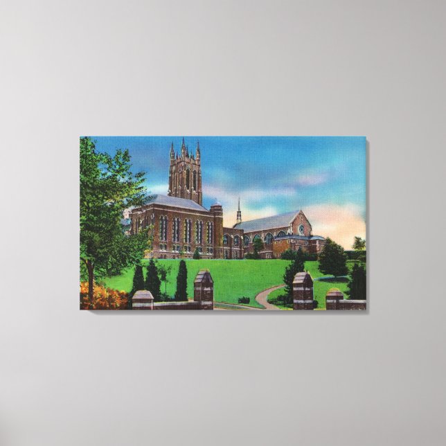 Exterior View of Colgate Divinity School Canvas Print (Front)