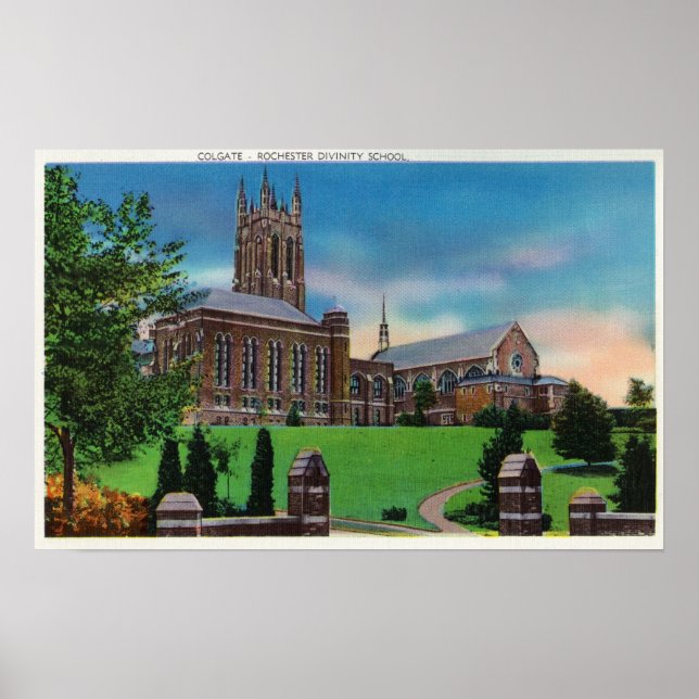 Exterior View of Colgate Divinity School Poster (Front)