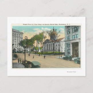Exterior View of Court House Postcard