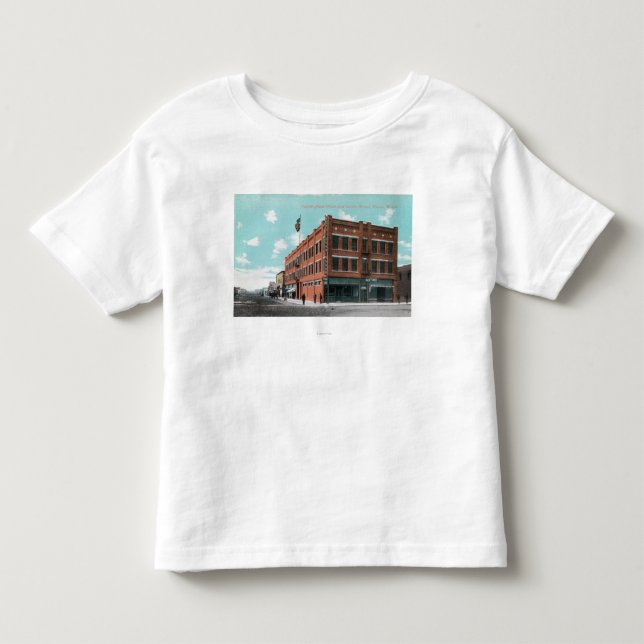 Exterior View of Cunningham Hotel on Lewis St Toddler T-shirt (Front)