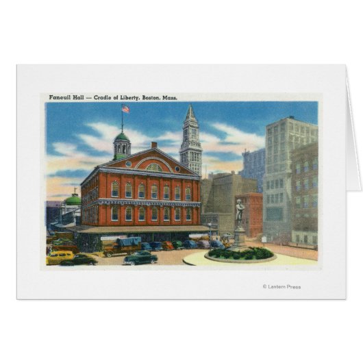 Exterior View of Faneuil Hall # 2 Cards (Front Horizontal)