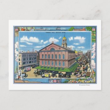Exterior View Of Faneuil Hall # 3 Postcard by LanternPress at Zazzle