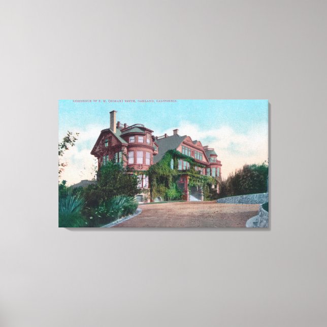 Exterior View of FM Borax Smith Residence Canvas Print (Front)