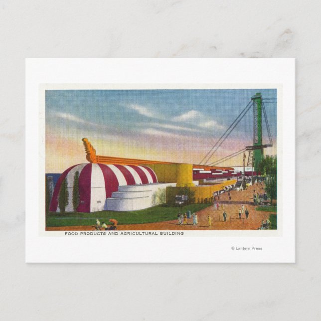 Exterior View of Food & Agricultural Bldg Postcard (Front)