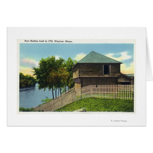 Exterior View of Fort Halifax Cards (Front Horizontal)