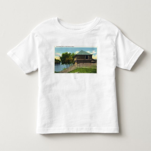 Exterior View of Fort Halifax Toddler T-shirt (Front)