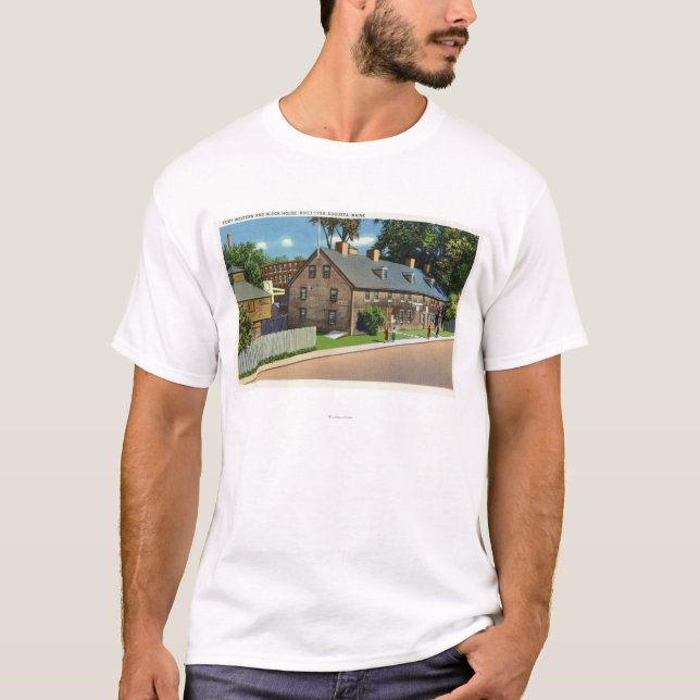 Exterior View of Ft. Western and Block Houses # T-Shirt (Front)