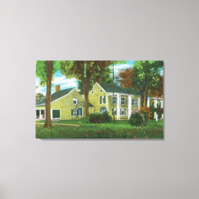 Exterior View of Gen Philip Schuyler's Mansion Canvas Print (Front)