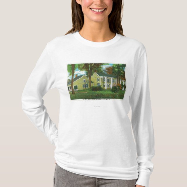 Exterior View of Gen Philip Schuyler's Mansion T-Shirt (Front)