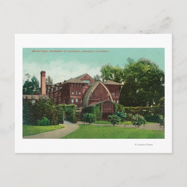 Exterior View of Hearst Hall, U of CA Postcard (Front)