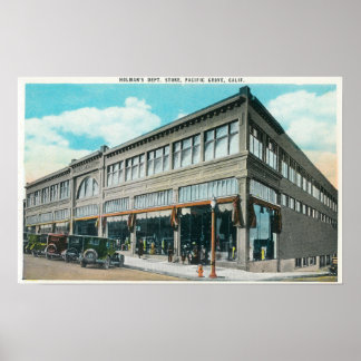 Exterior View of Holman's Department Store Poster