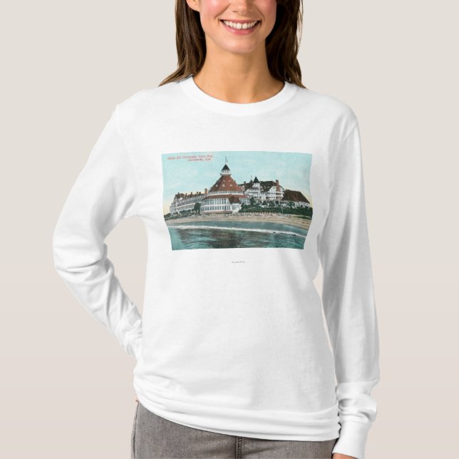 Exterior View of Hotel del Coronado from Pier T-Shirt (Front)