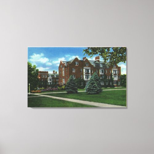 Exterior View of Josselyn Hall Vassar College Canvas Print