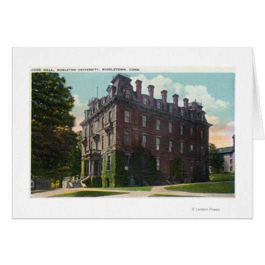 Exterior View of Judd Hall, Wesleyan University Cards (Front Horizontal)
