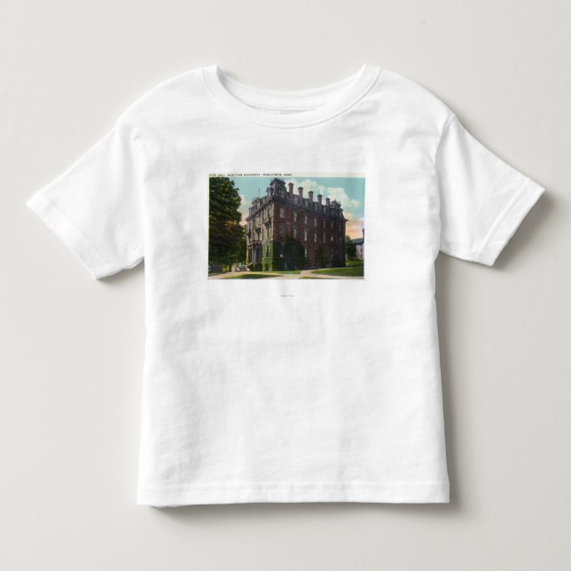 Exterior View of Judd Hall, Wesleyan University Toddler T-shirt (Front)