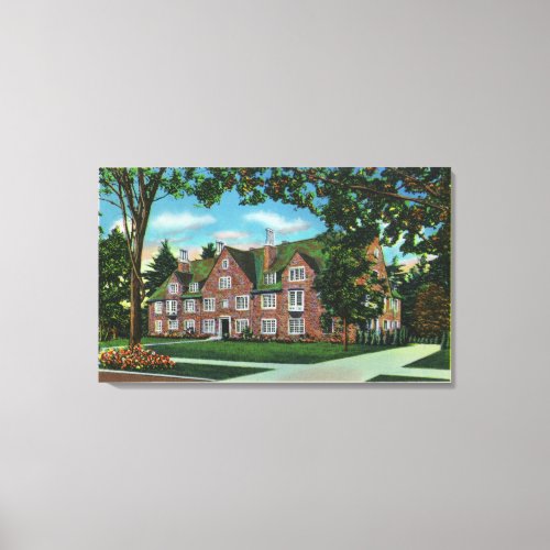 Exterior View of Kendrick Hall Vassar College Canvas Print