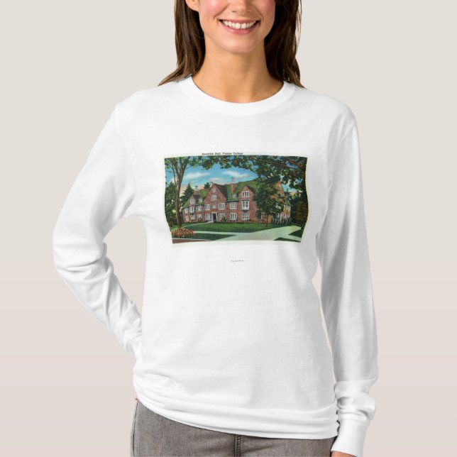 Exterior View of Kendrick Hall, Vassar College T-Shirt (Front)