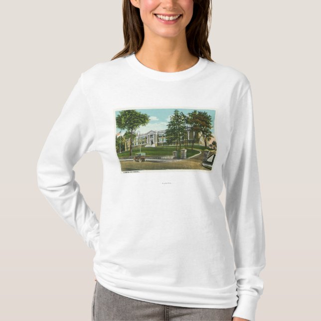Exterior View of Kingston High School T-Shirt (Front)