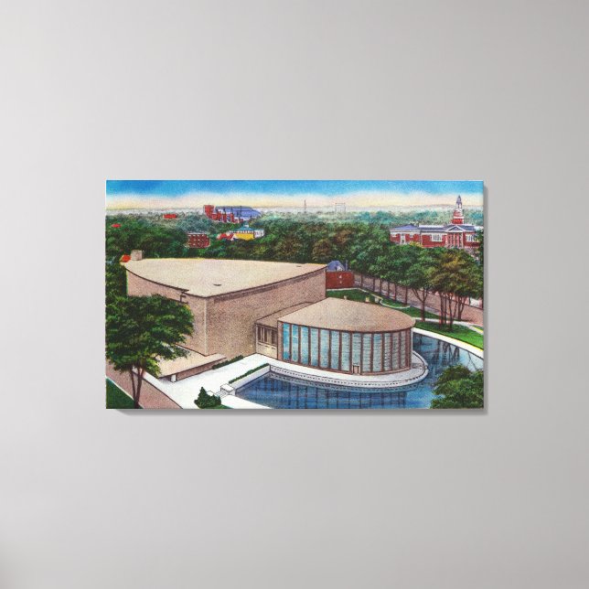 Exterior View of Kleinhan's Music Hall Canvas Print (Front)