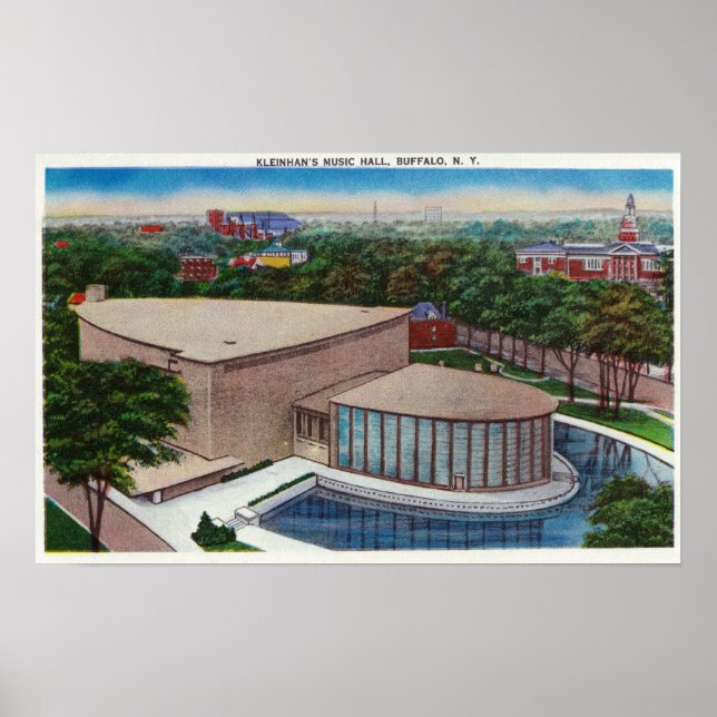 Exterior View of Kleinhan's Music Hall Poster (Front)