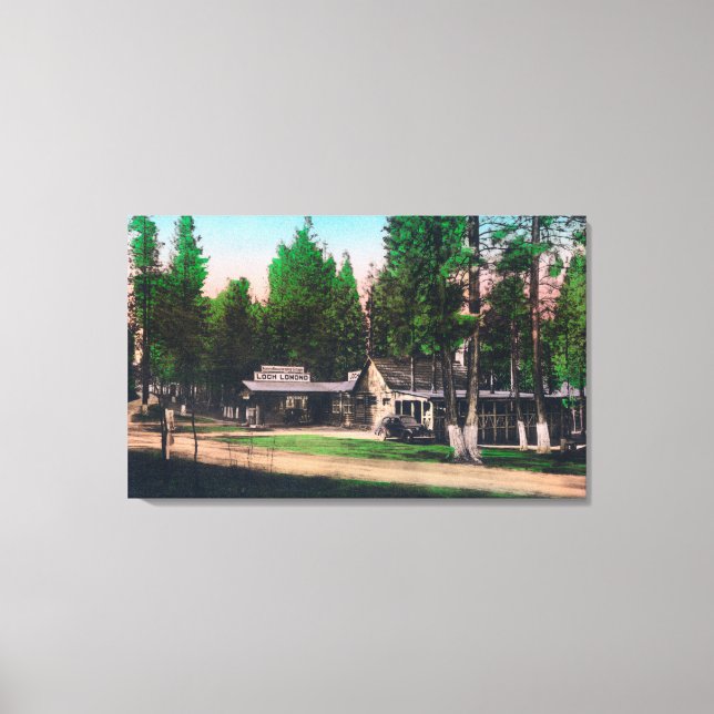 Exterior View of Loch Lomond Resort Canvas Print (Front)