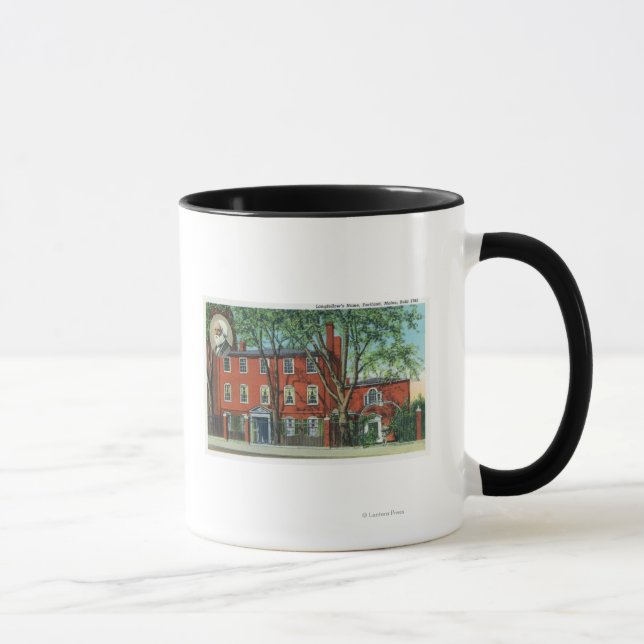 Exterior View of Longfellow's Home 2 Mug (Right)