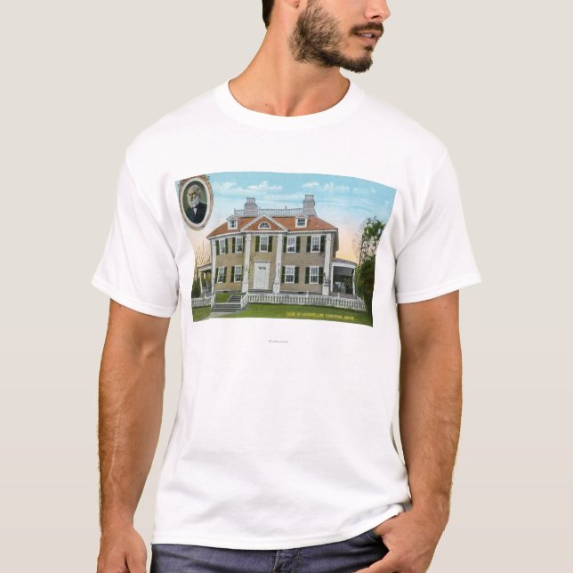 Exterior View of Longfellow's Home # 2 T-Shirt (Front)