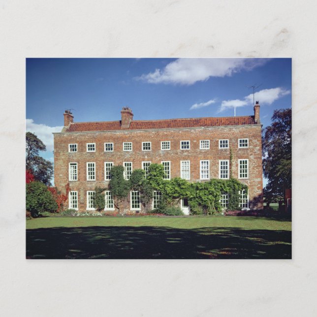 Exterior view of Low Middleton Hall Postcard (Front)