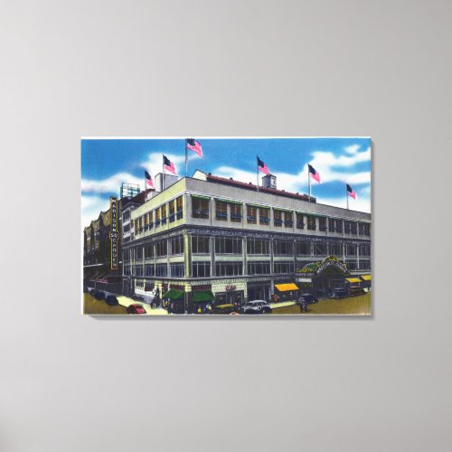 Exterior View of Madison Square Garden Canvas Print