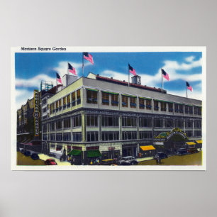 Exterior View of Madison Square Garden Poster