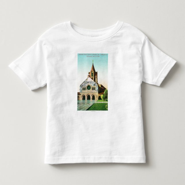 Exterior View of Memorial Church at Stanford U Toddler T-shirt (Front)
