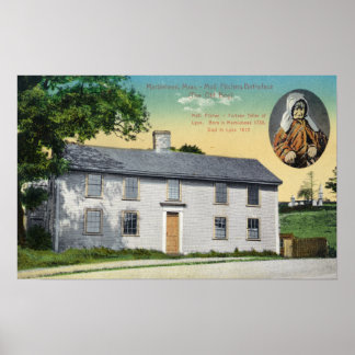 Exterior View of Moll Pitchers Birthplace Poster