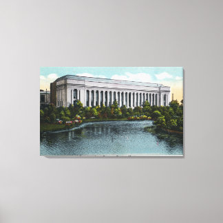 Exterior View of Museum of Fine Arts from Canvas Print