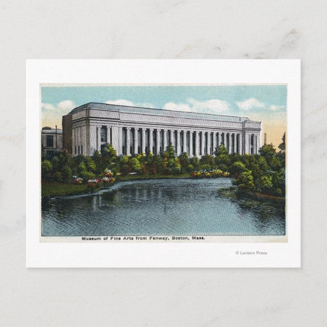 Exterior View of Museum of Fine Arts from Postcard (Front)