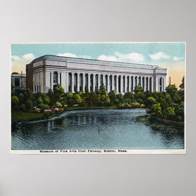 Exterior View of Museum of Fine Arts from Poster (Front)