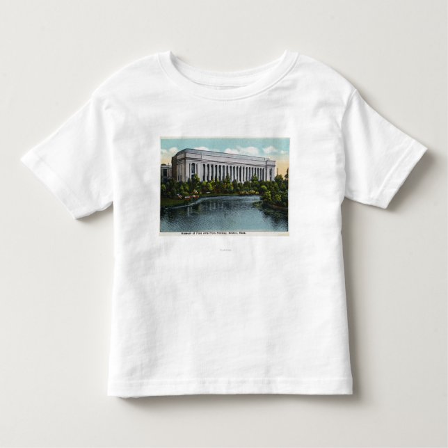 Exterior View of Museum of Fine Arts from Toddler T-shirt (Front)