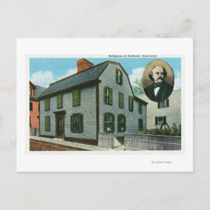 Exterior View of Nathaniel Hawthorne's Postcard