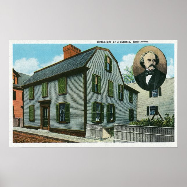 Exterior View of Nathaniel Hawthorne's Poster (Front)
