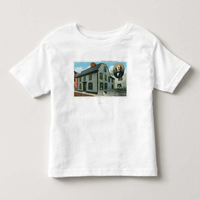 Exterior View of Nathaniel Hawthorne's Toddler T-shirt (Front)