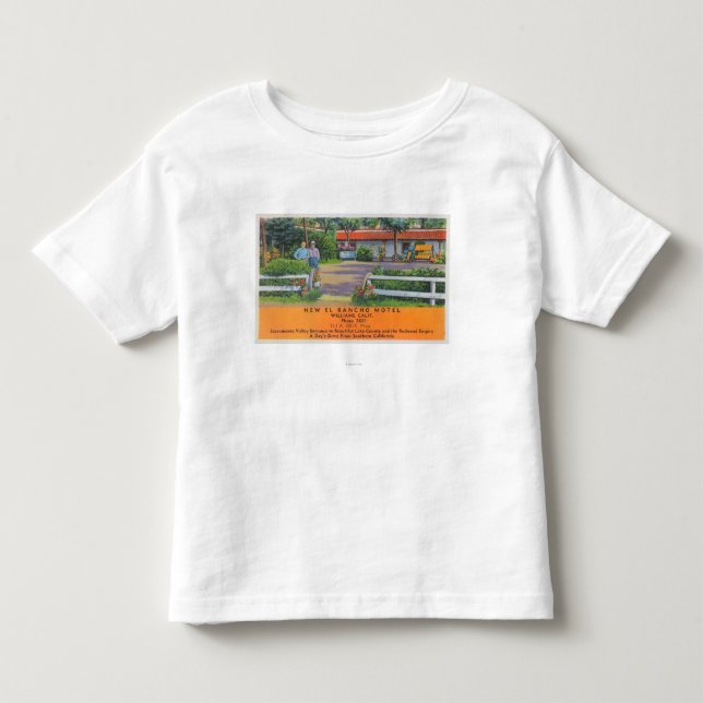 Exterior View of New El Rancho Motel Toddler T-shirt (Front)