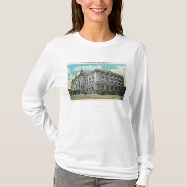 Exterior View of NY Central Railroad Station T-Shirt (Front)